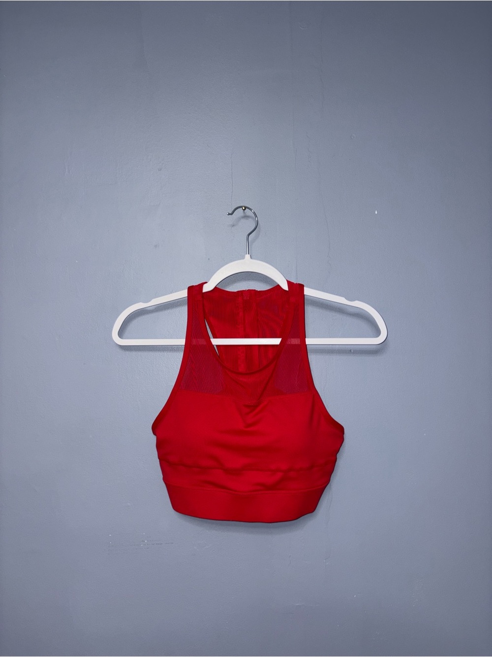 Zyia | Red Mesh Sports Bra | Size Medium